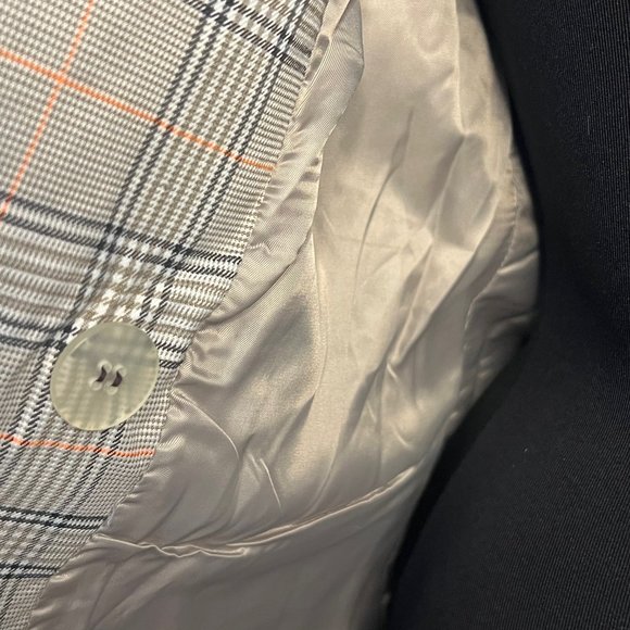 #69 NWT SPARKZ COPENHAGEN Plaid Double Breasted Blazer Lined XS S M Casual - Picture 10 of 10